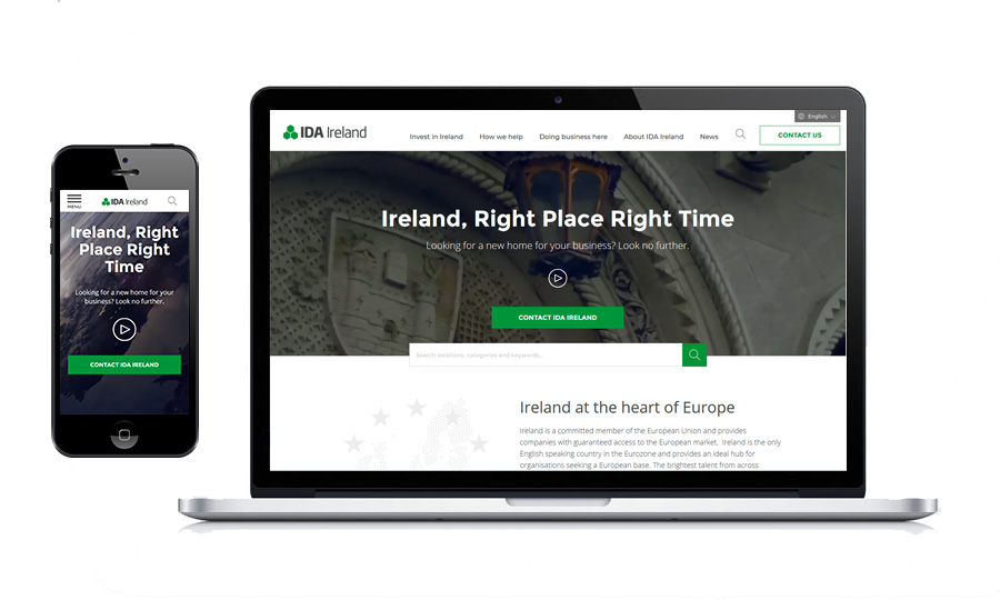 IDA desktop and mobile site