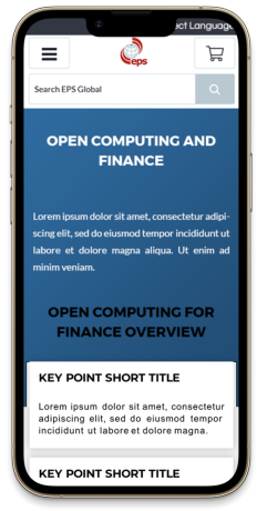 EPS Global mobile website